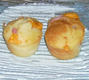 Muffins jambon/mimolette