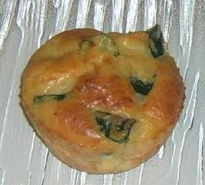 Muffin courgettes mozzarella